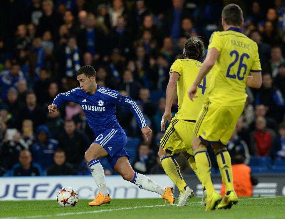 Hazard Chelsea Maribor Liga prvakov Stamford Bridge | Avtor: EPA