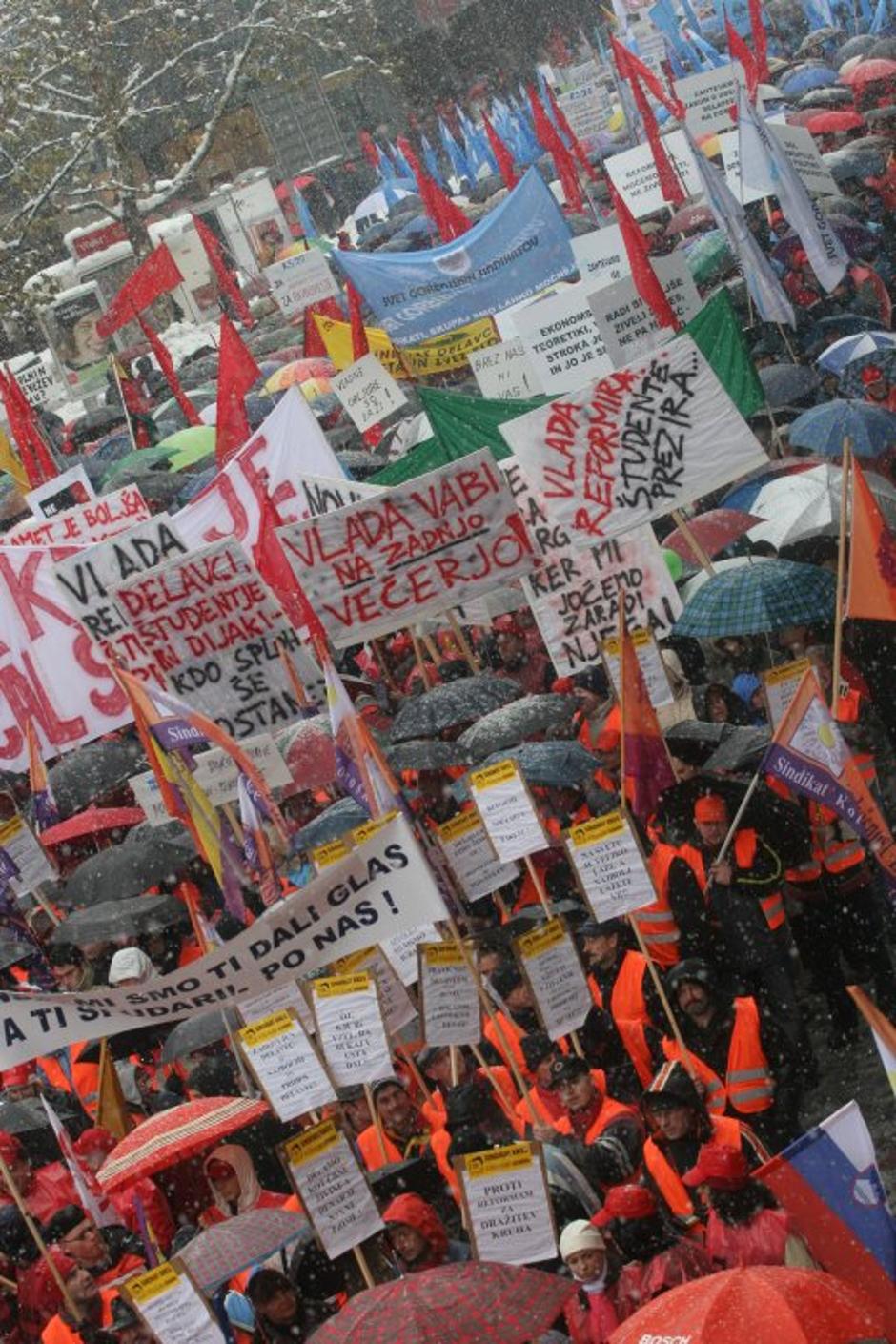 Protesti 2005  | Avtor: Mavrič Pivk/Delo