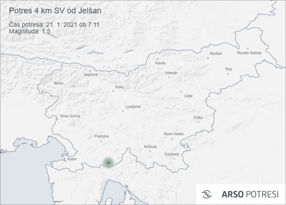 potres Jelšane | Avtor: Arso 
