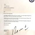 Jose Mourinho pismo Shawn Kuykendall