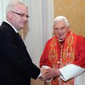 Josipović s papežem (Foto: EPA)