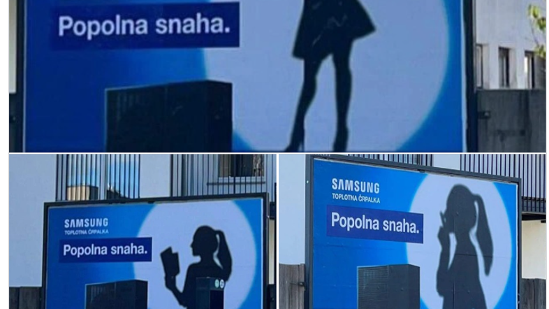 Oglas za toplotno črpalko Samsung