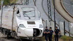 Španija železniška nesreča Santiago de Compostela