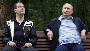 Medvedjev in Putin
