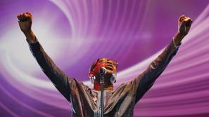 Youssou N’dour na koncertu v Tunisu novembra 2011.