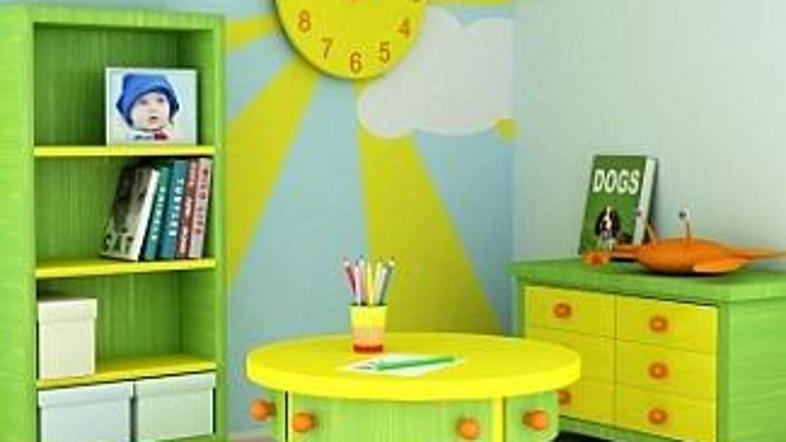 Zelena in rumena sta barvi, s katerima v otroški sobi skorajda ne morete zgrešit