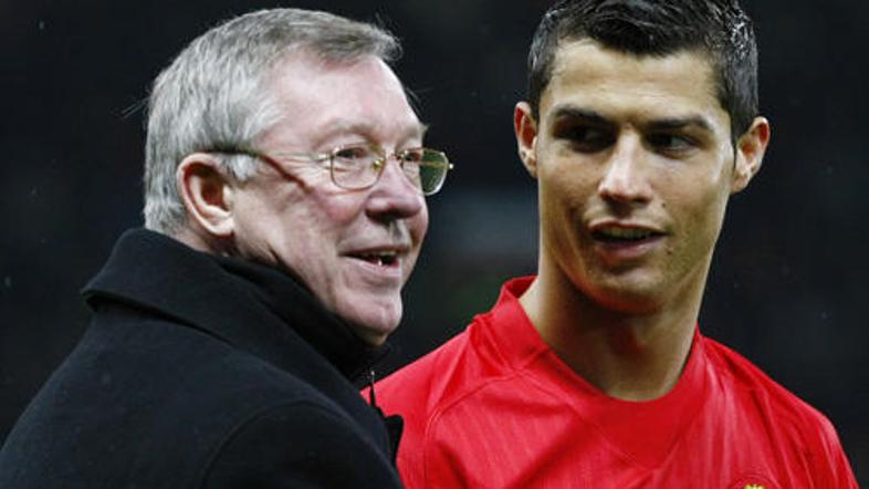 Ferguson (levo) in Ronaldo sta pri Unitedu tvorila izjemen tandem, ki je prinese