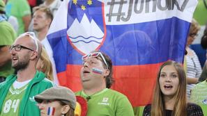 Slovenija Francija EuroBasket četrtfinale Stožice Ljubljana junaki zastava