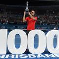 Roger Federer Brisbane 1000. zmaga
