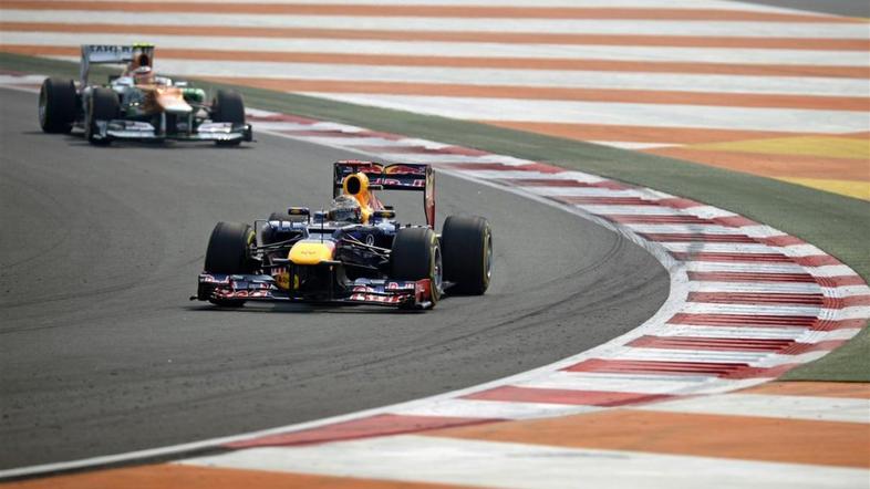 Vettel trening Red Bull VN Indije Greater Noida New Delhi