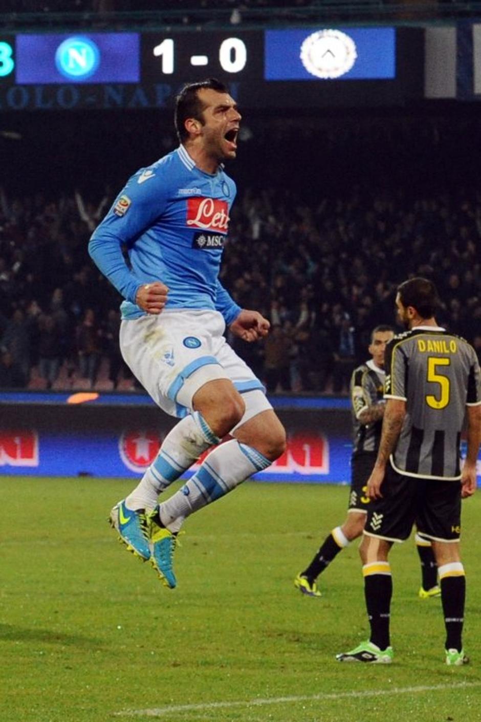 Goran Pandev Napoli Udinese | Avtor: EPA