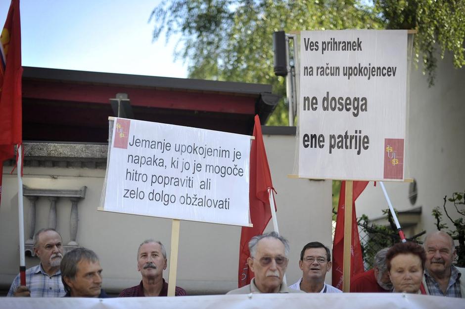 Protestni shod upokojencev | Avtor: Anže Petkovšek