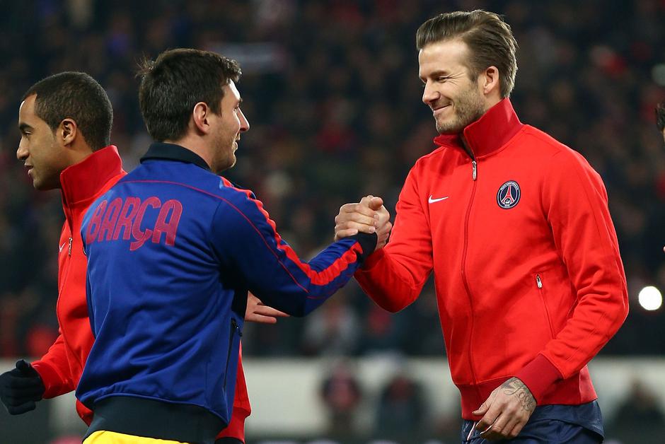 David Beckham in Lionel Messi | Avtor: Reševalni pas/Twitter