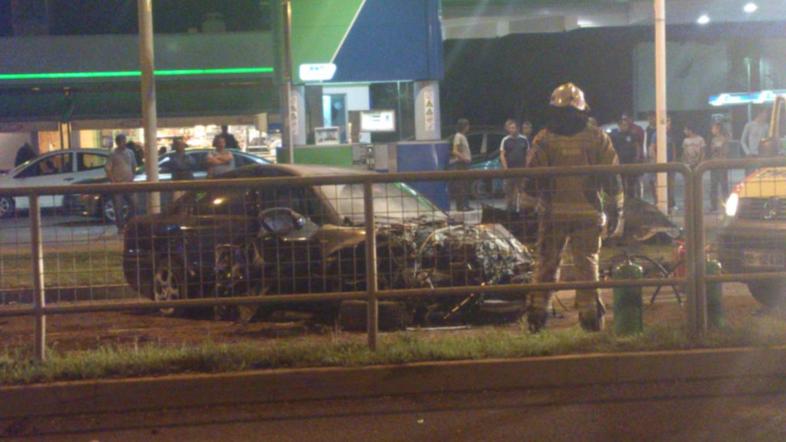 Prometna nesreča v Mariboru.