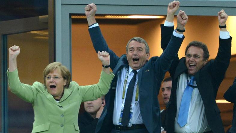 Merkel Niersbach Friedrich Nemčija Grčija Gdansk Euro 2012 četrtfinale