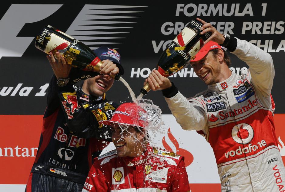 Vettel Alonso Button VN Nemčije | Avtor: Reuters