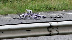 Nesreča kolesarja