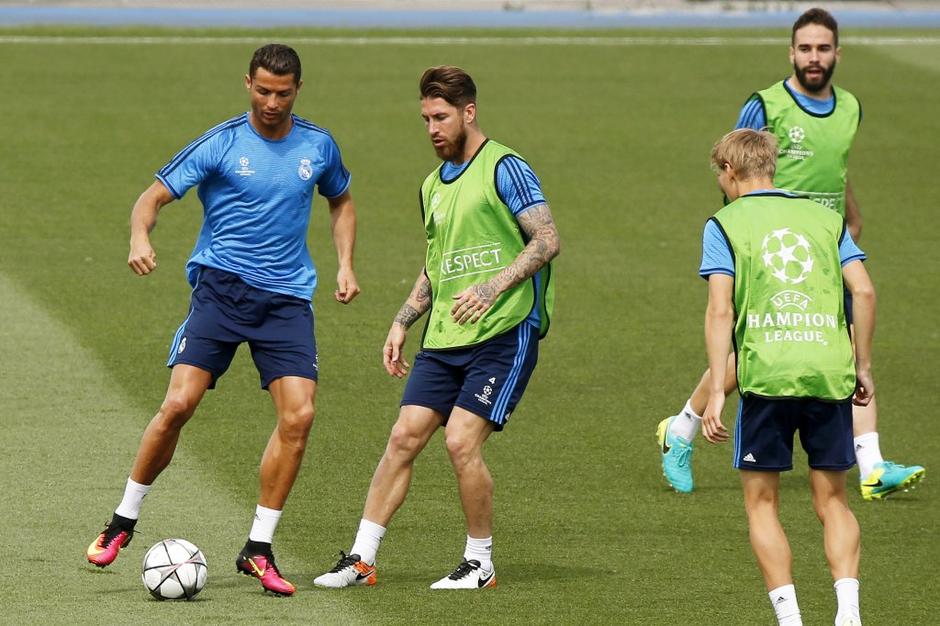 Cristiano Ronaldo Real Madrid trening | Avtor: EPA
