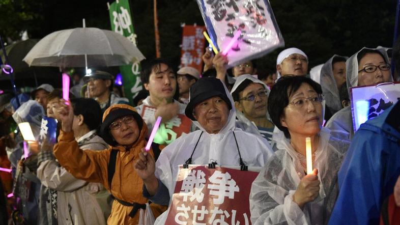 Japonska, protest