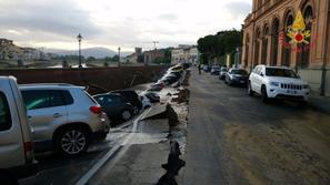 Vdor na parkirišču v Firencah