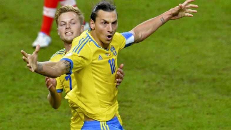 Ibrahimović Larsson Švedska Avstrija kvalifikacije za SP