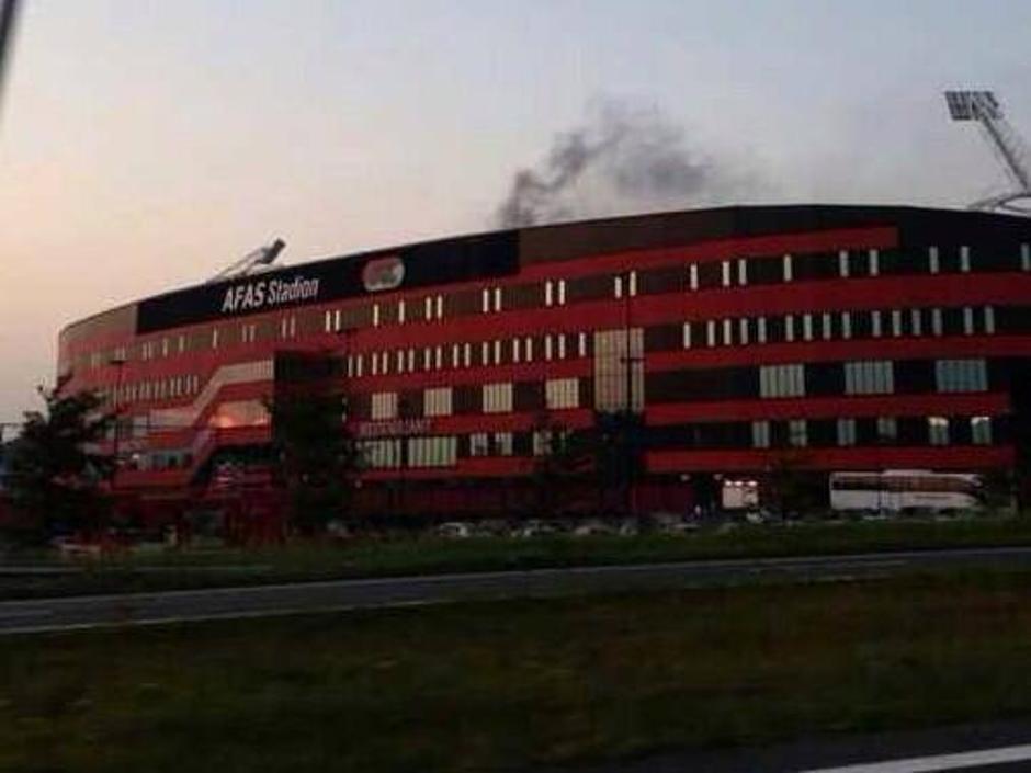 AZ Alkmaar Atromitos Evropska liga stadion požar dim | Avtor: Reševalni pas/Twitter