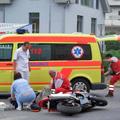 Nesreča motorista (Foto: Gregor Katič)