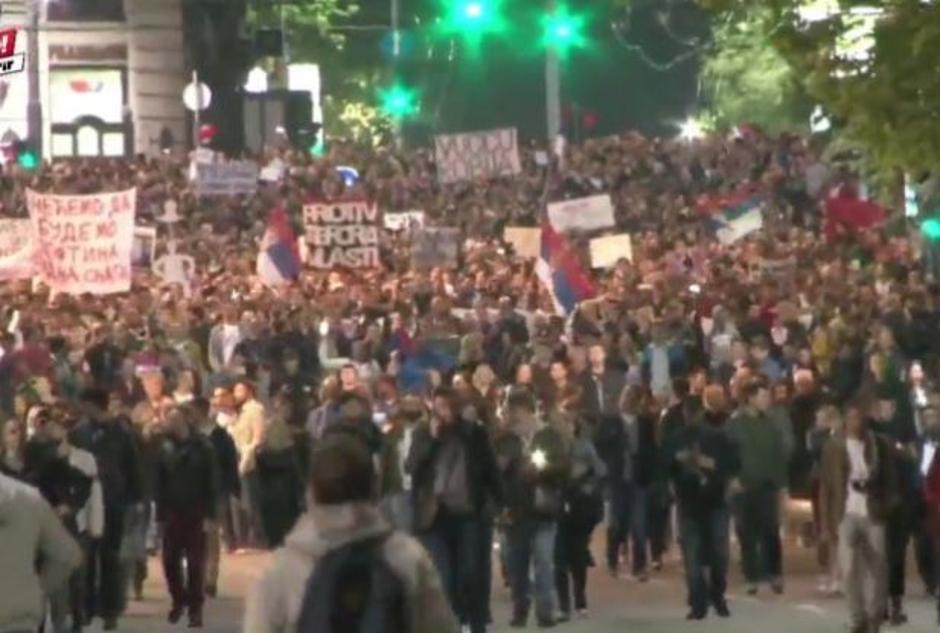 Protesti v Srbiji | Avtor: Kurir