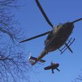 Nesreča v gorah helikopter pomoč