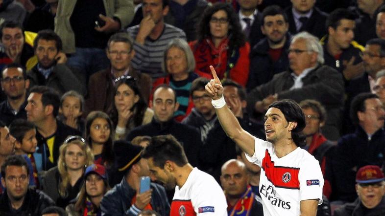 Pastore Lavezzi Barcelona PSG Paris Saint-Germain Liga prvakov četrtfinale