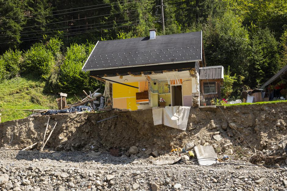 posledice poplav v Zgornje Savinjski dolini | Avtor: Bor Slana/STA; Vlada republike Slovenije