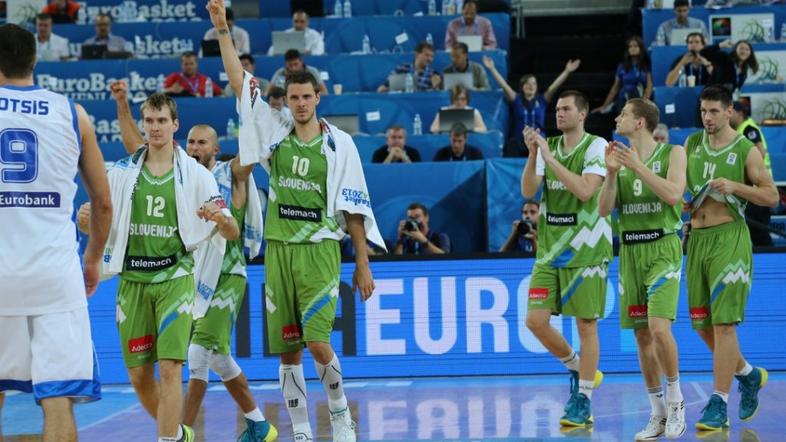 Slovenija Grčija EuroBasket Stožice Ljubljana Nachbar Dragić Blažič Vidmar