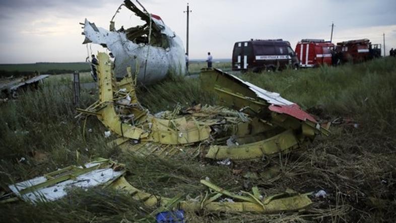 Razbitine malezijskega letala v Ukrajini