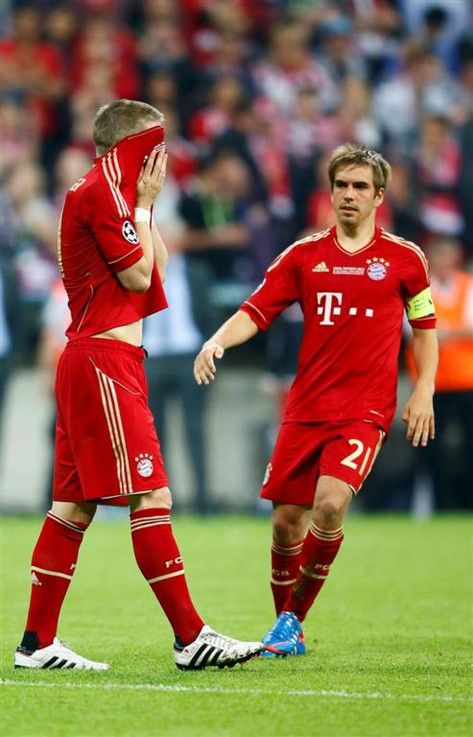 Schweinsteiger Lahm Finale Liga prvakov Bayern Chelsea München Allianz Arena | Avtor: Reuters