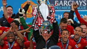 Ferguson Evra Hernandez Ferdinand Manchester United Swansea City Premier League 