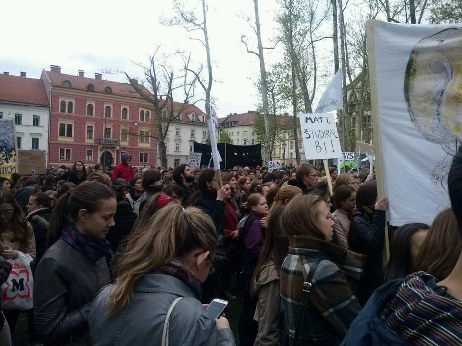 Protest študentov | Avtor: T. P. 