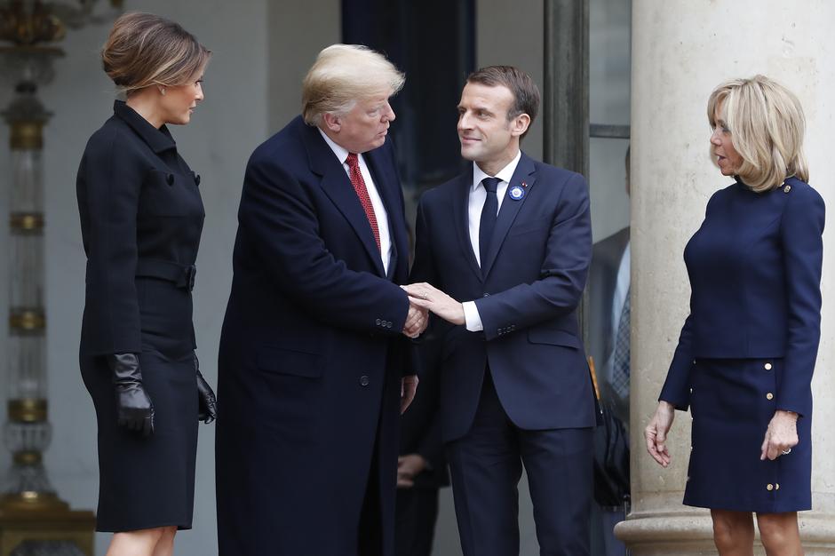 Donald Trump in Emmanuel Macron | Avtor: Epa