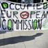 Protest proti Acti pred stavbo Evropske komisije v LJubljani