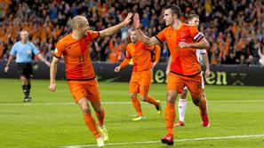 Robben van Persie Nizozemska Madžarska kvalifikacije za SP