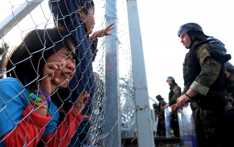 Begunci na meji z Makedonijo | Avtor: EPA