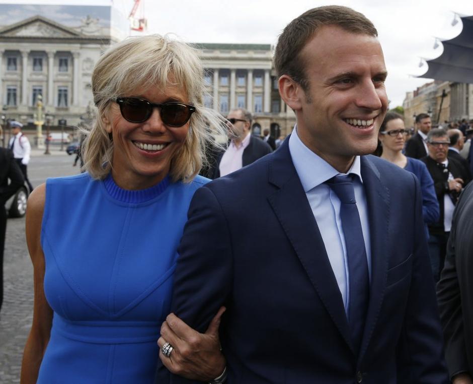  Emmanuel Macron, Brigitte Trogneux | Avtor: EPA