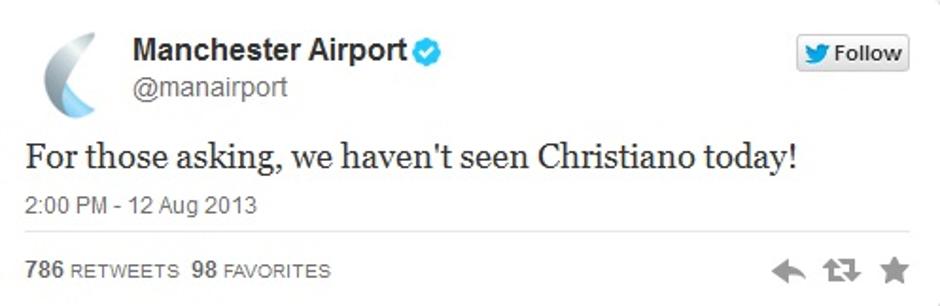 tvit letališče manchester | Avtor: Reševalni pas/Twitter