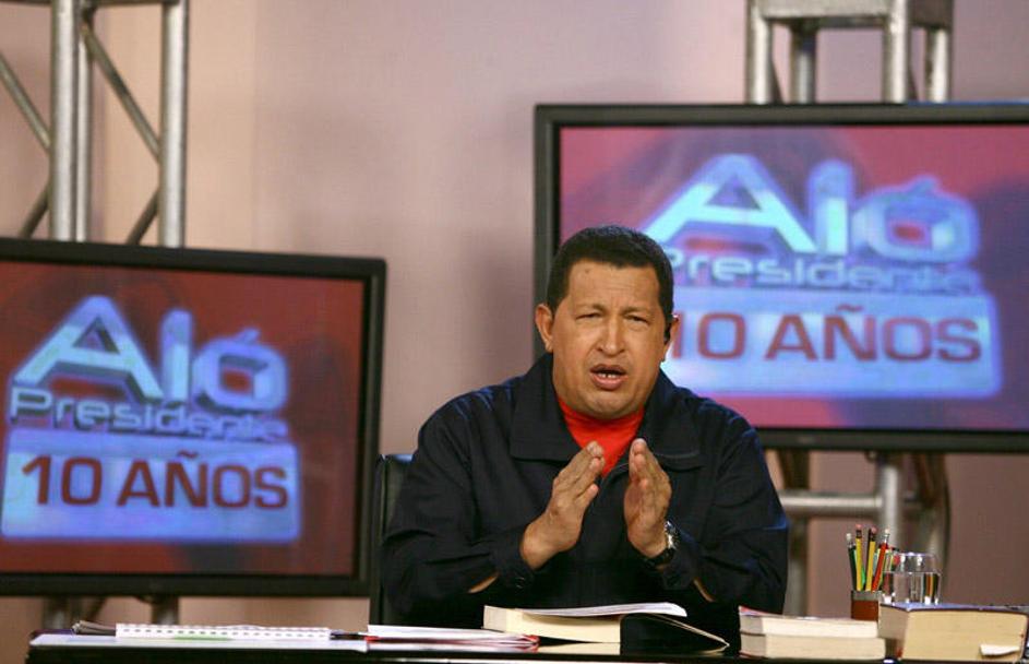 Chavez ima sicer tudi svojo televizijsko oddajo. (Foto: Epa)
