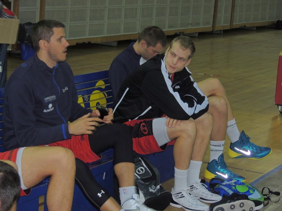 Nachbar Blažič Slovenija reprezentanca EuroBasket trening pred Finsko Tivoli