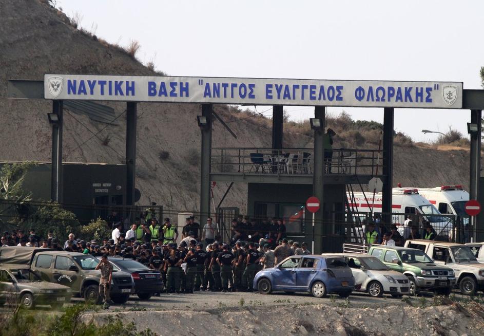 Eksplozija v vojaški bazi na Cipru.