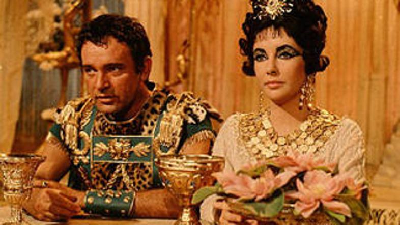 Richard Burton in Elizabeth Taylor v vlogi Marka Antonija in Kleopatre