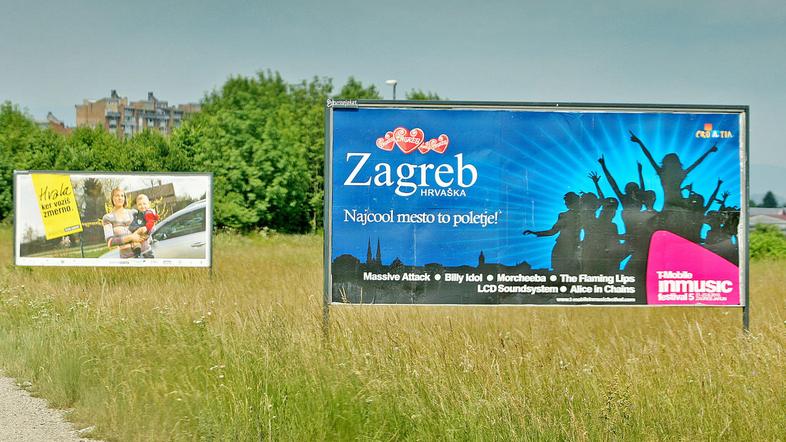 V Ljubljani lahko opazite jumbo plakate, da je Zagreb najbolj cool mesto tega po
