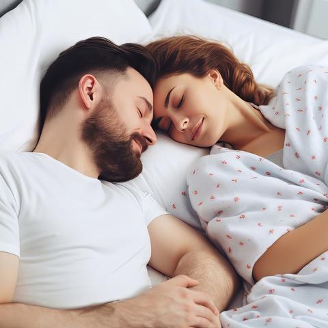 spanje, par, postelja