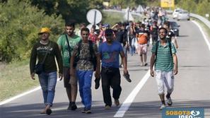 Begunci peš proti Avstriji