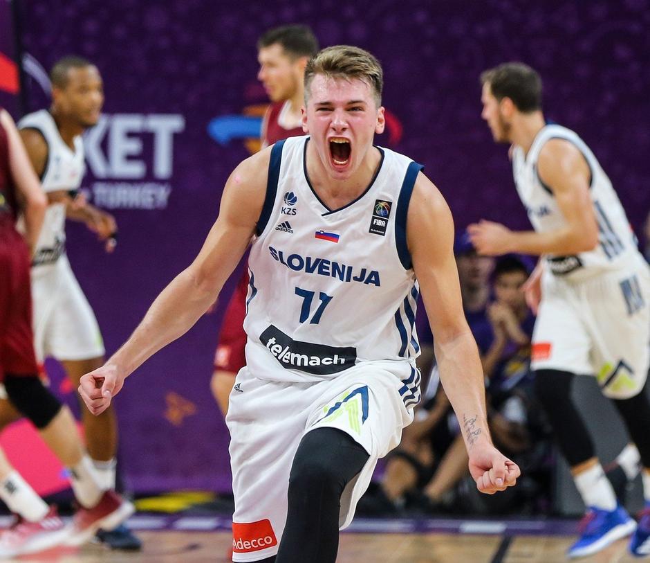 Luka Dončić Slovenija Latvija EuroBasket 2017 | Avtor: Profimedia